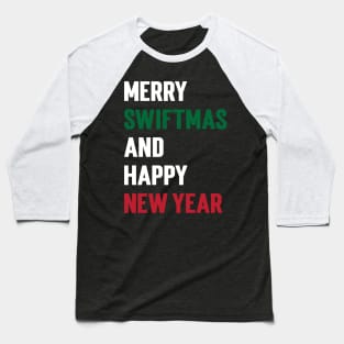 Merry Swiftmas And Happy New Year Baseball T-Shirt